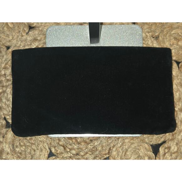 VTG EK Black Fold Over Enger Kress Grab Bag Clutch - Picture 7 of 7